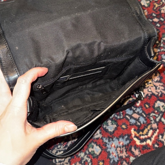 Rebecca Minkoff Black Bowery Leather Crossbody Bag Silver Hardware - Picture 7 of 13